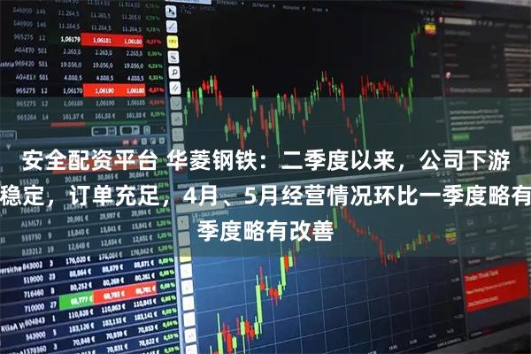 安全配资平台 华菱钢铁：二季度以来，公司下游需求稳定，订单充足，4月、5月经营情况环比一季度略有改善