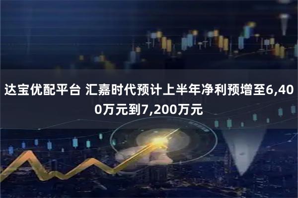 达宝优配平台 汇嘉时代预计上半年净利预增至6,400万元到7,200万元
